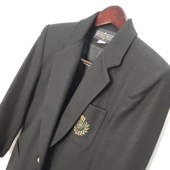 Women's Herman Geist 100% Wool Blazer Jacket Size 8 - Picture 2 of 8